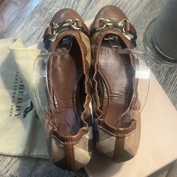 BURBERRY CHECK PATTERN BALLET FLATS, excellent condition, size 42 - Picture 4 of 9
